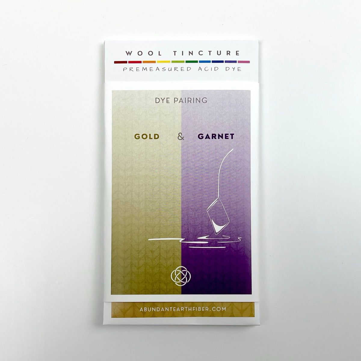 Wool Tincture - Dye Pairing - Gold/Garnet