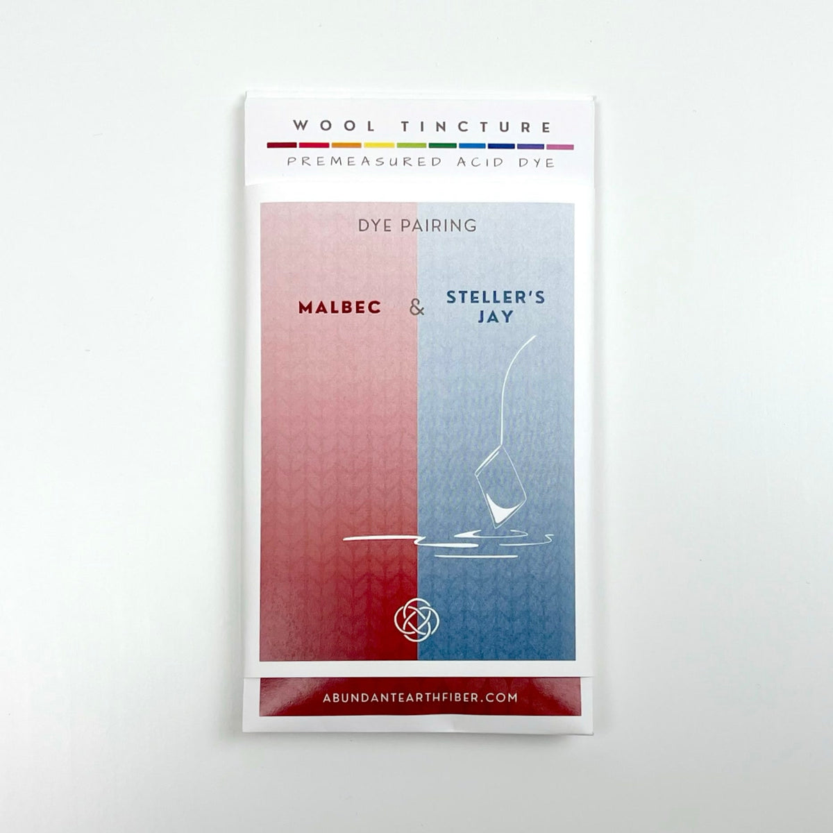 Wool Tincture - Dye Pairing - Malbec/Steller's Jay