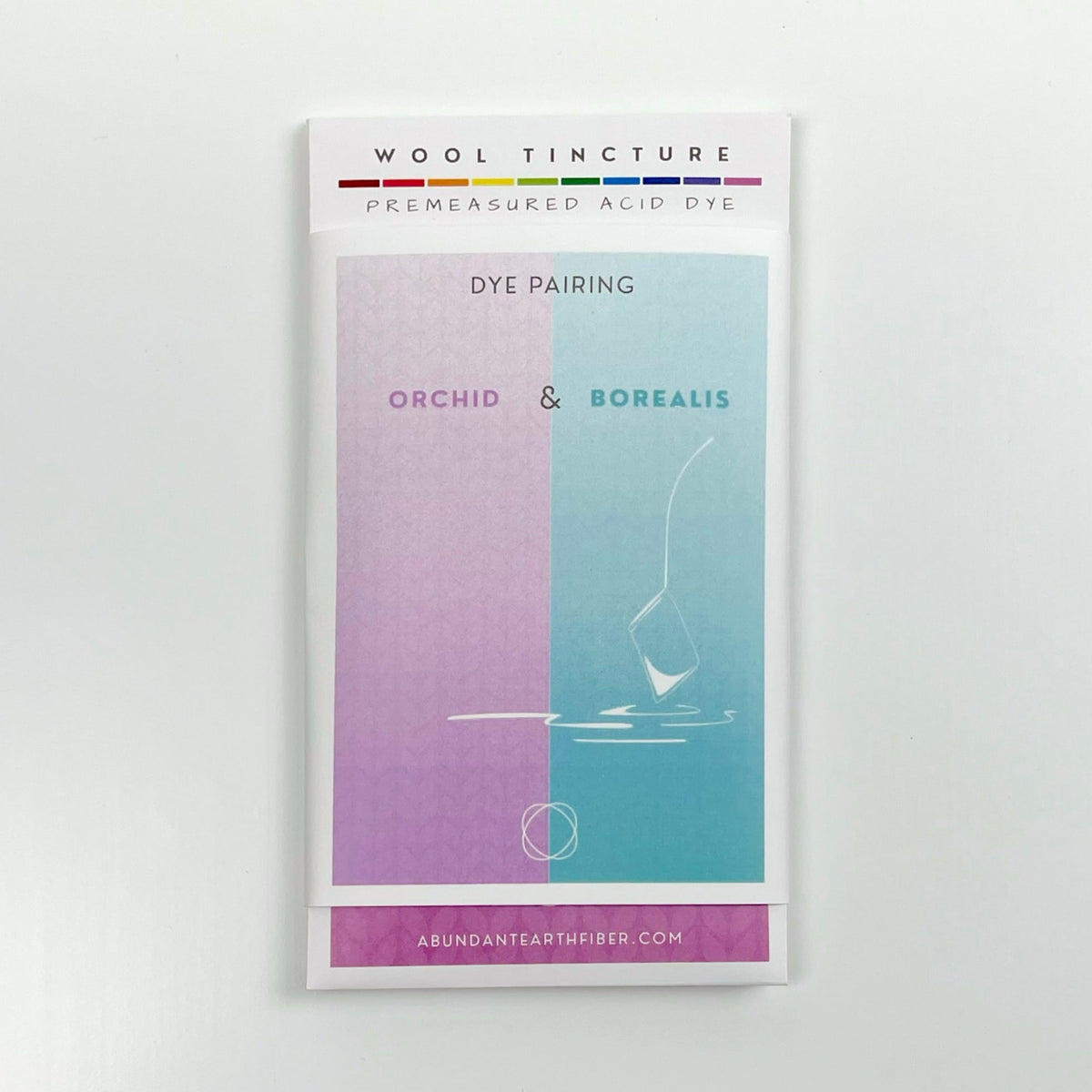 Wool Tincture - Dye Pairing - Orchid/Borealis
