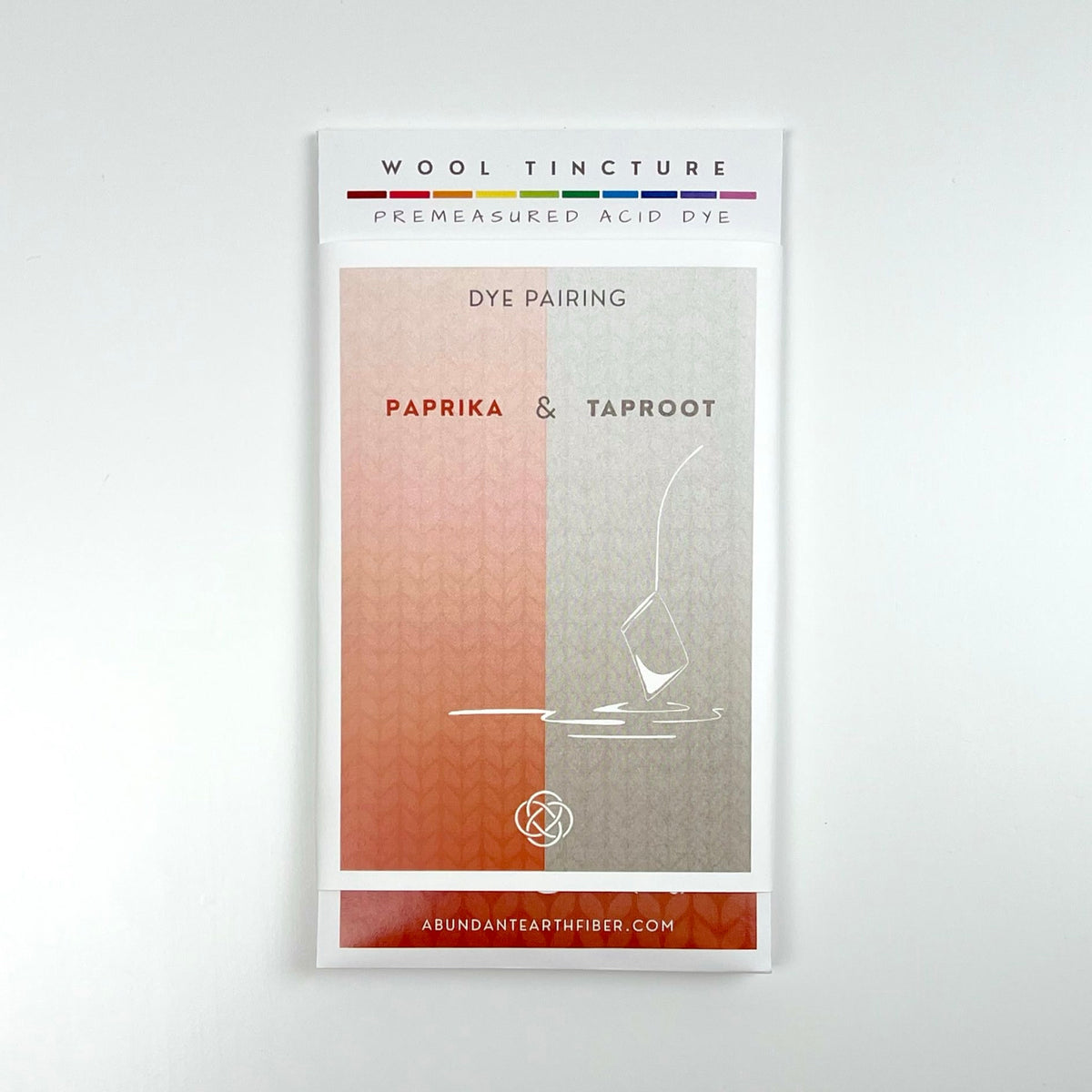 Wool Tincture - Dye Pairing - Paprika/Taproot