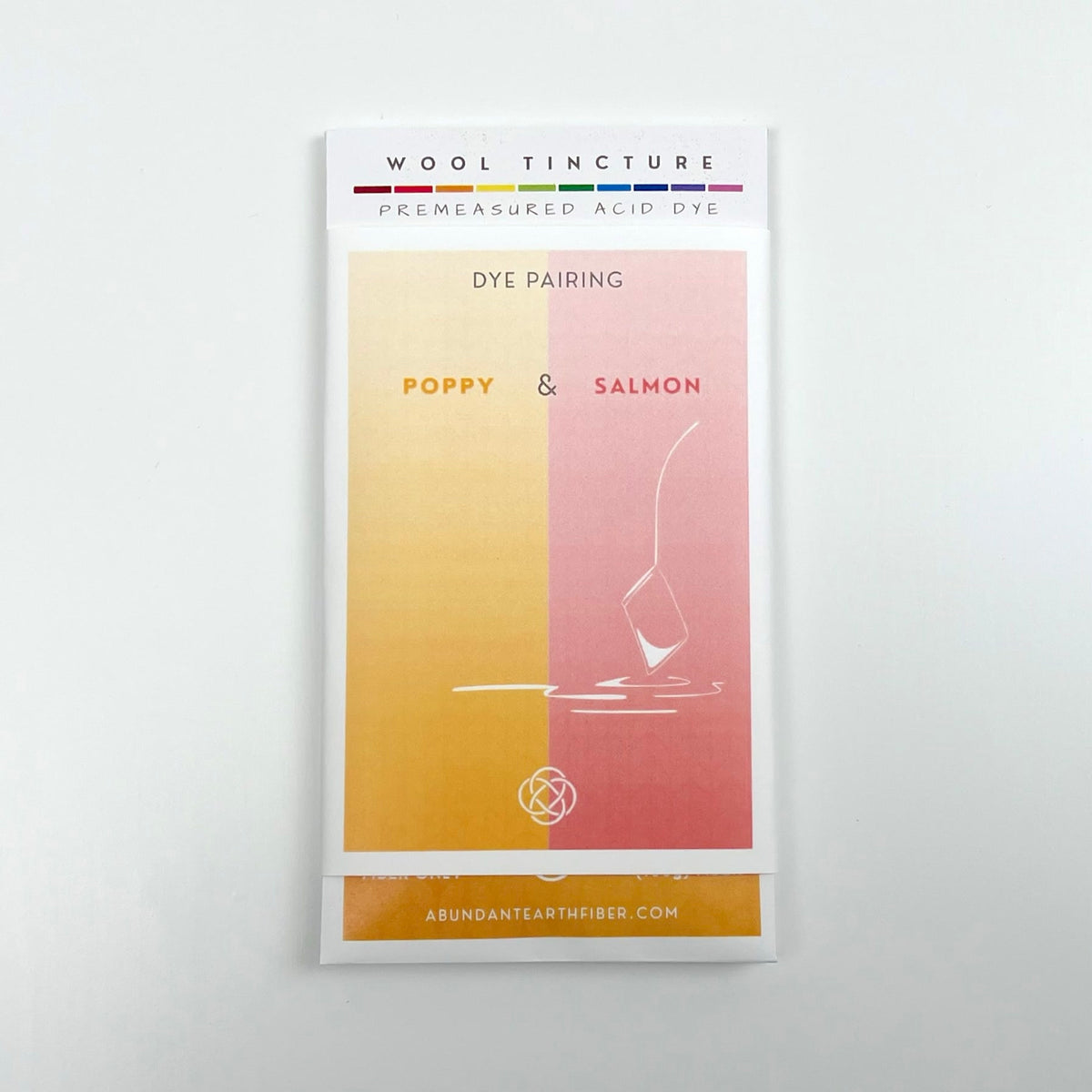 Wool Tincture - Dye Pairing - Poppy/Salmon