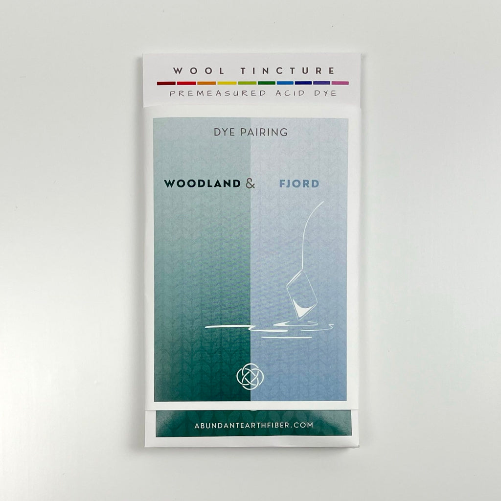 Wool Tincture - Dye Pairing - Woodland/Fjord