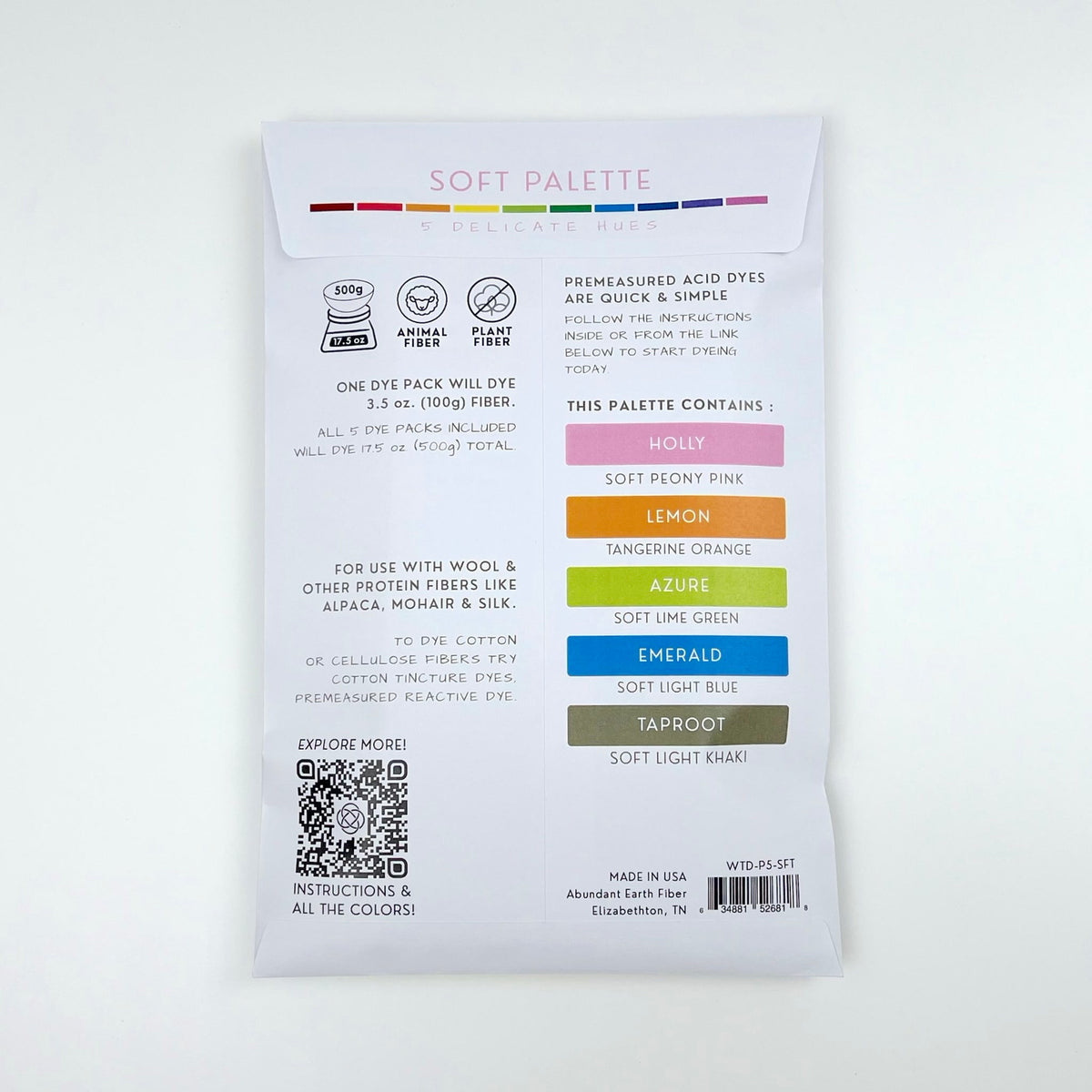 Wool Tincture - Dye Palette - Soft