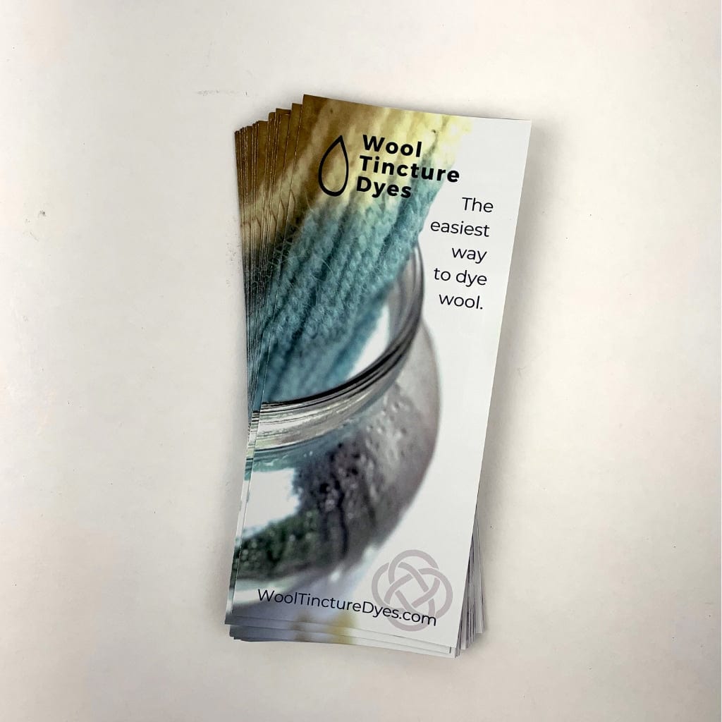 Wool Tincture Dyes - Brochure (bundle of 25)